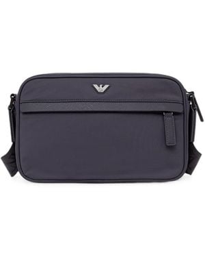 Emporio Armani Logo Crossbody Bag - Blue