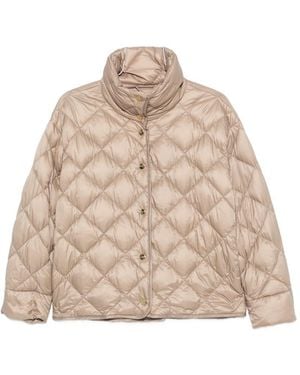 Max Mara Quilted Down Jacket - Natural