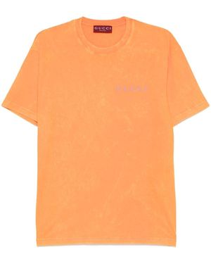 Gucci Cotton T-Shirt - Orange