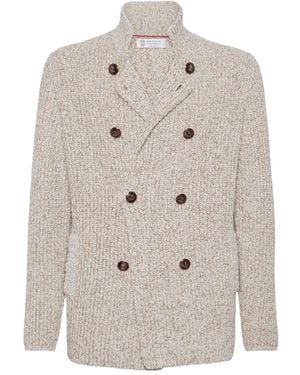 Brunello Cucinelli Wool And Cashmere Jacket - Grey