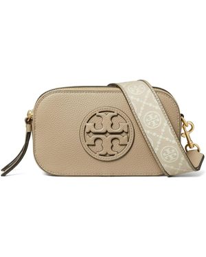 Tory Burch Miller Mini Lether Camera Bag - Natural