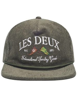 Les Deux Velvet Ivy League Hat - Grey