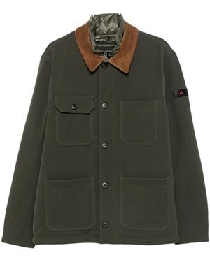Peuterey Cappotto Con Colletto - Verde