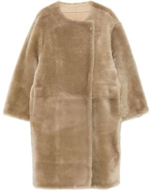 TOTEME Shearling Coat - Natural