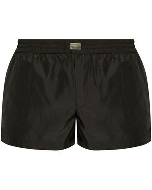Dolce & Gabbana Costume Da Bagno Con Logo - Nero