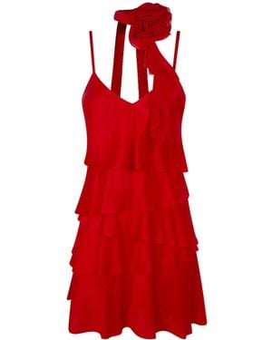 Blugirl Blumarine Satin Dress - Red