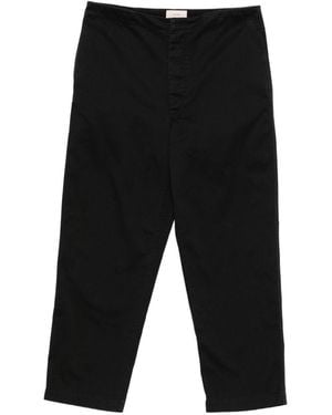 The Row Time Cotton Trousers - Black