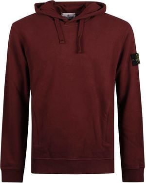 Stone Island Cotton Hoodie - Red