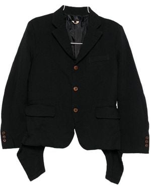 Comme des Garçons Tailored Jacket Single Breasted Notch Lapel - Black