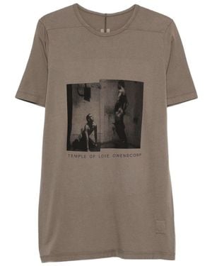 Rick Owens Printed T-Shirt - Grey