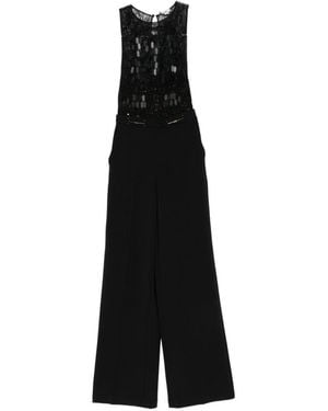 Elisabetta Franchi Long Jumpsuit - Black