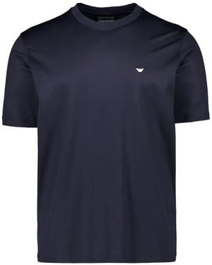 Emporio Armani Cotton Blend T-Shirt - Blue