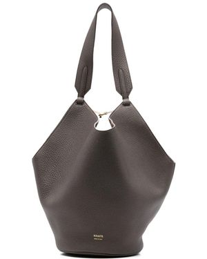 KHAITE Borsa Lotus Piccola - Grigio