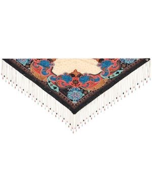 Etro Printed Silk Foulard - White