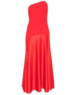 Solace London Edison Midi Dress - Red
