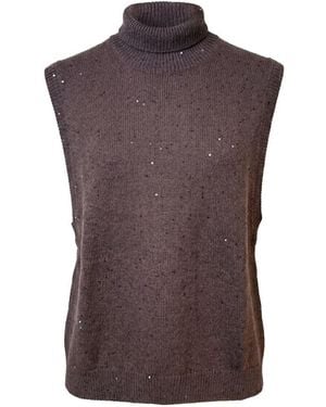 Brunello Cucinelli Cashmere Vest - Purple