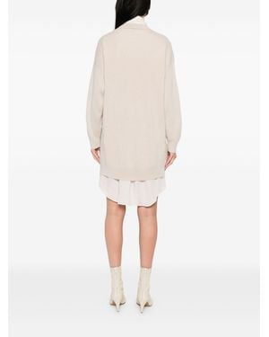 Brunello Cucinelli Cashmere Short Dress - White