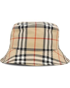 Burberry Cotton Fisherman Hat - Natural