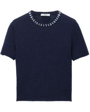 Prada Cashmere Crewneck Jumper - Blue