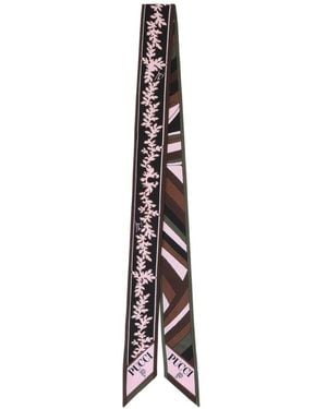 PUCCI Foulard Di Seta Stampato - Bianco