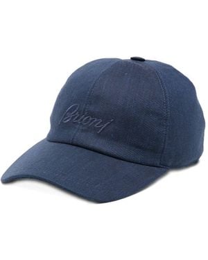 Brioni Cappellino Da Baseball Logo - Blu