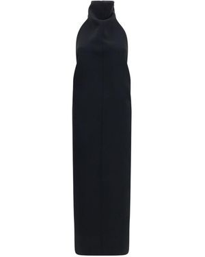 KHAITE Roxanne Halterneck Maxi Dress - Black