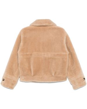 Urbancode Teddy Jacket With Logo - Natural