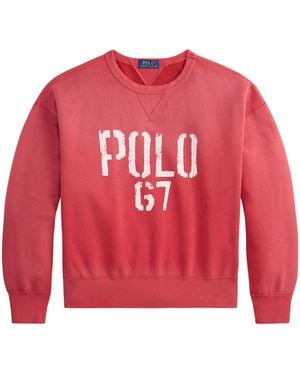 Polo Ralph Lauren Sweatshirt With Print - Red