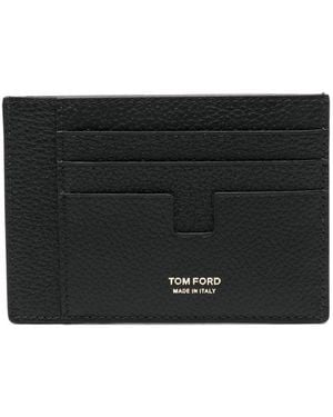 Tom Ford Leather Card Holder - Black