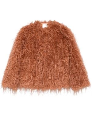 forte_forte Ecofur Blouson Jacket - Brown