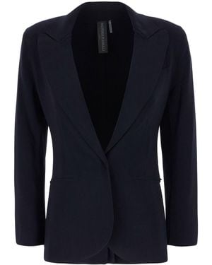 Norma Kamali Single-Breasted Jacket - Blue