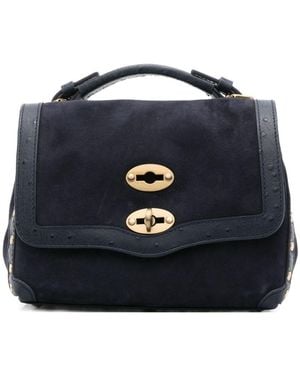 Zanellato Postina Zashmere Baby Leather Handbag - Blue