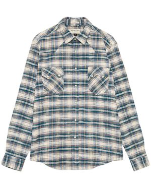 Roy Rogers Camicia Western A Quadri - Grigio