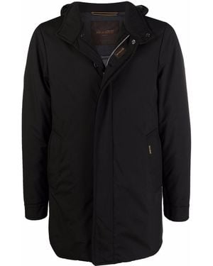 Moorer Funnel-Neck Zip-Up Down Jacket - Black