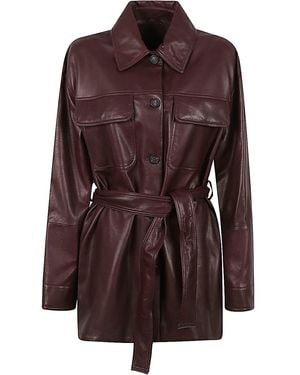 Brunello Cucinelli Leather Jacket - Brown