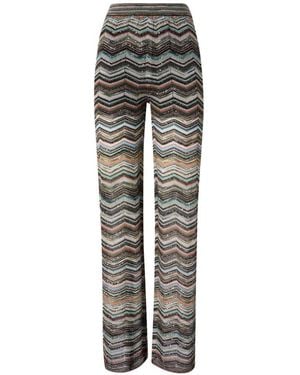 Missoni Zig Zag Motif Trousers - Grey