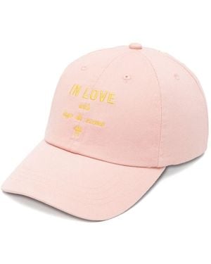 forte_forte Embroidered Baseball Cap - Pink