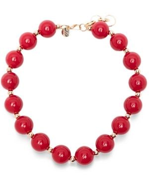 ALESSANDRO ENRIQUEZ Pearl Necklace - Red