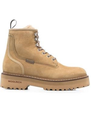 Woolrich Leather Boots - Natural