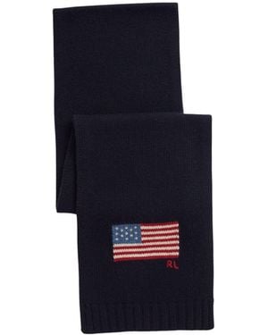 Polo Ralph Lauren Scarf With Logo - Blue