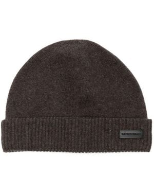 Emporio Armani Cashmere Beanie - Brown