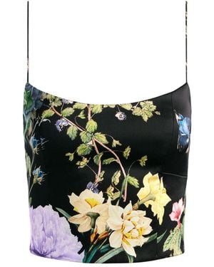 Alice + Olivia Saylor Bustier Top - Black