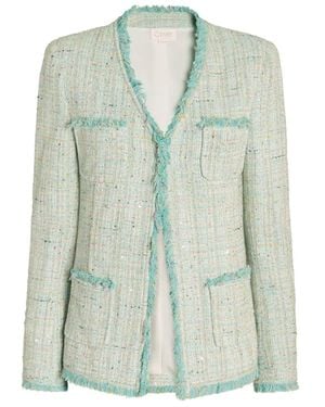 Genny Jacket With Fringes - Green