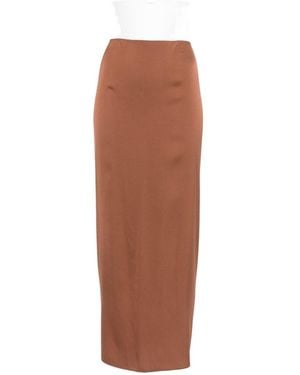 Silk95five French Tie Silk Skirt - White