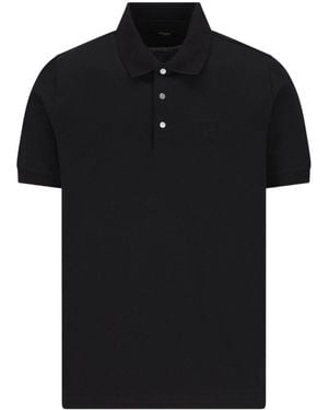 Fendi Polo Shirt With Logo - Black