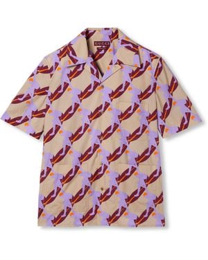 Gucci Printed Shirt - Red