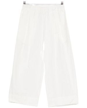 Apuntob Cotton Blend Trousers - White