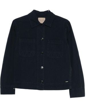 Woolrich Cotton Overshirt - Blue