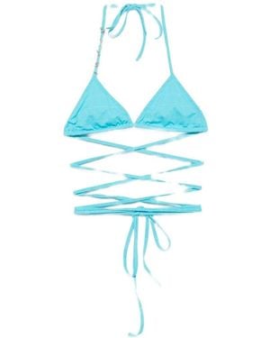 Loewe Triangle Bikini Top - Blue