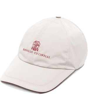 Brunello Cucinelli Logo Baseball Cap - White